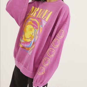 Urban outfitters nirvana oversized sweatshirt